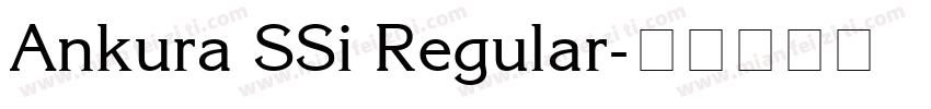 Ankura SSi Regular字体转换